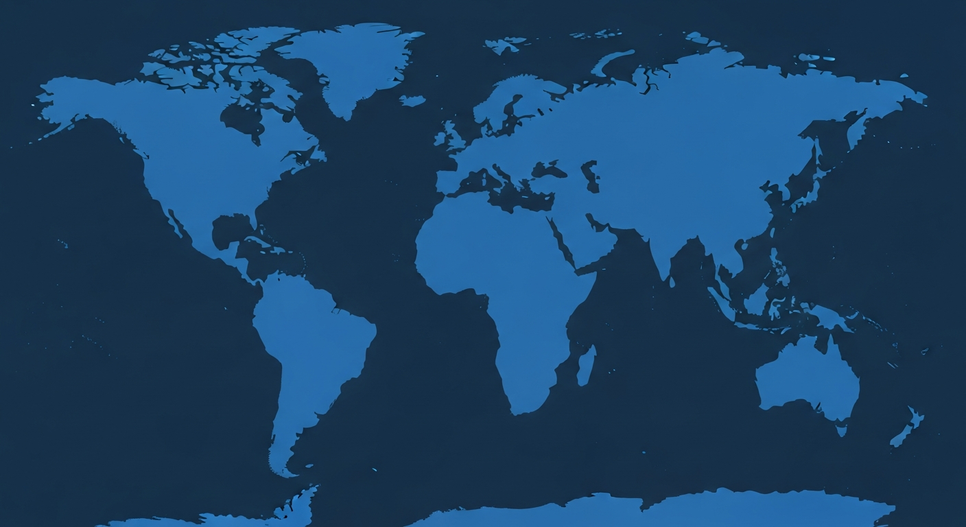 World map showing Bank of Africa UK's active regions across Africa, Europe, MENA and Asia